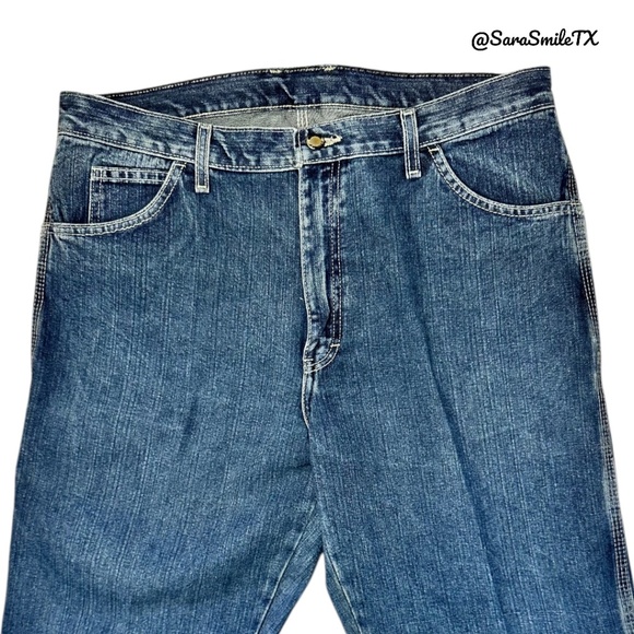 DICKIES Big & Tall Relaxed Fit Carpenter Blue Jeans - 36X34 - Picture 4 of 12